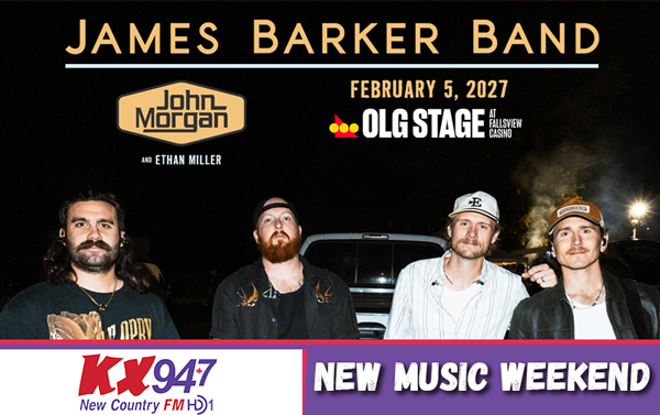 James Barker Band New Music Weekend!