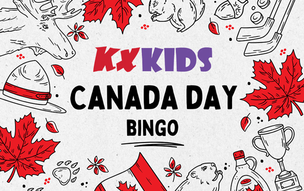 KX Kids Canada Day Bingo!
