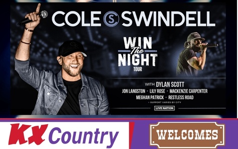 Cole Swindell with Meghan Patrick and Dylan Scott